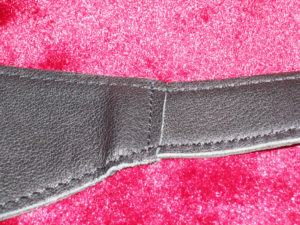 Onyx-Leather Blindfold - Black